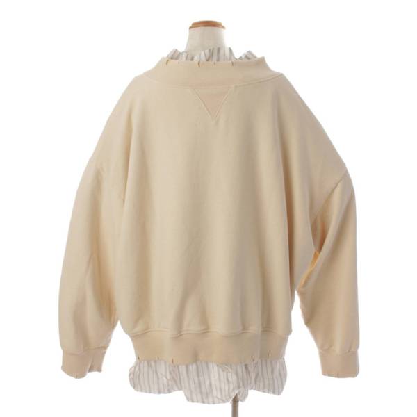 メゾンマルジェラ(Maison Margiela) 21SS Co-Ed コレクション Destroyed スウェット S30GU0146 アイボリー  46 中古 通販 retro レトロ