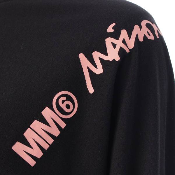 メゾンマルジェラ Maison Margiela MM6 エムエムシックス 20年ドッキング 長袖 コットン カットソー Tシャツ ブラック L 中古  通販 retro レトロ