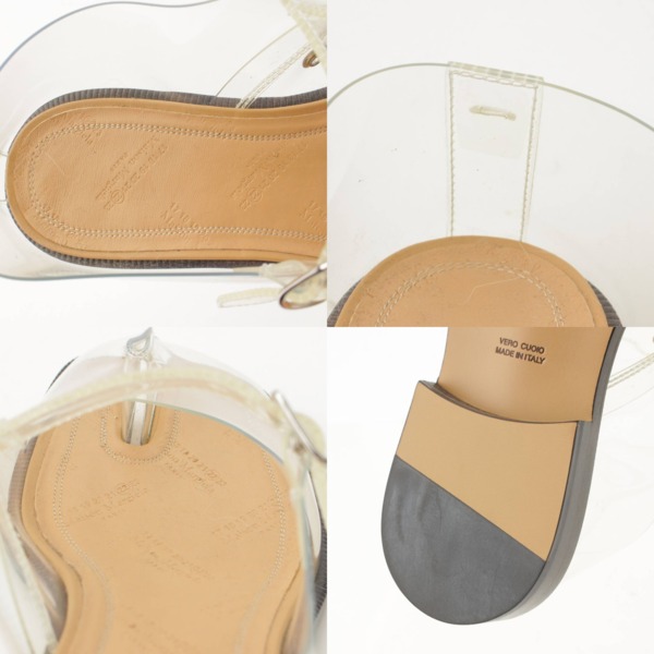 メゾンマルジェラ Maison Margiela TABI タビ ストラップ パンプス シューズ S39WL0121 クリア 38 1/2 中古 通販  retro レトロ