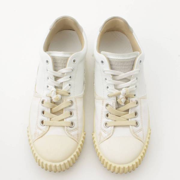 メゾンマルジェラ Maison Margiela メンズ Evolution キャンバス ダメージ加工 ローカット スニーカー ホワイト 41 中古  通販 retro レトロ