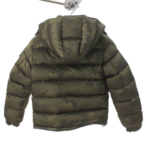 モンクレール Moncler キッズ MAYA マヤ カモフラ ジップ フード ダウンジャケット カーキ 12anni 中古 通販 retro レトロ