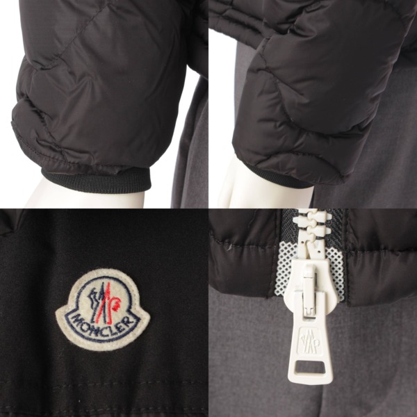 モンクレール Moncler メンズ 18年 Arles アルル 2way ダウンジャケット ベスト 40326 ブラック 1 中古 通販 retro  レトロ