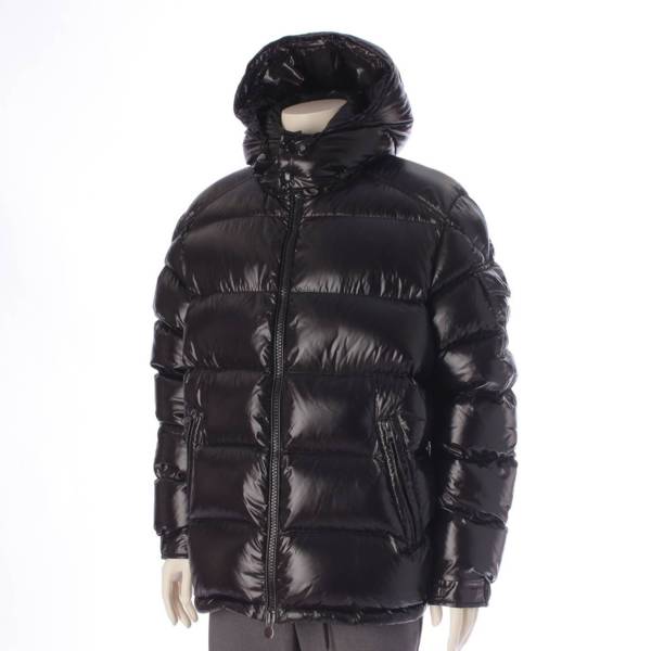 モンクレール Moncler 19年 メンズ MAYA マヤ ナイロン ダウンジャケット 40366 シャイニーブラック 6 中古 通販 retro  レトロ