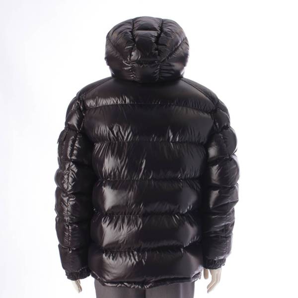 モンクレール Moncler 19年 メンズ MAYA マヤ ナイロン ダウンジャケット 40366 シャイニーブラック 6 中古 通販 retro  レトロ