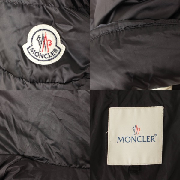 モンクレール(Moncler) サカイコラボ MIEKO フレア ダウンコート ポンチョ ケープ ブラック 1 中古 通販 retro レトロ