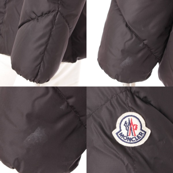 モンクレール(Moncler) ROELAN ファー付き ダウンジャケット コート ブラック 00 中古 通販 retro レトロ