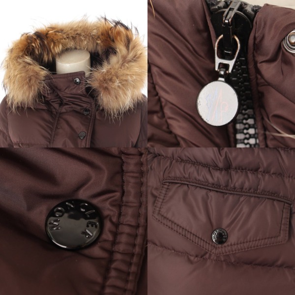 モンクレール(Moncler) FRAGON ラクーンファー付 ダウンコート 49937