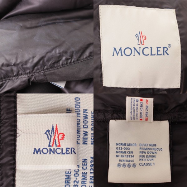 モンクレール(Moncler) sacaiコラボ satomi giubbotto ダウン ジャケット 53048 ブラック 00 中古 通販  retro レトロ