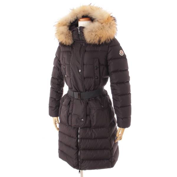 モンクレール(Moncler) 19AW KHLOE クロエ ファーフード ベルトダウンコート 49884 ブラック 0 中古 通販 retro レトロ