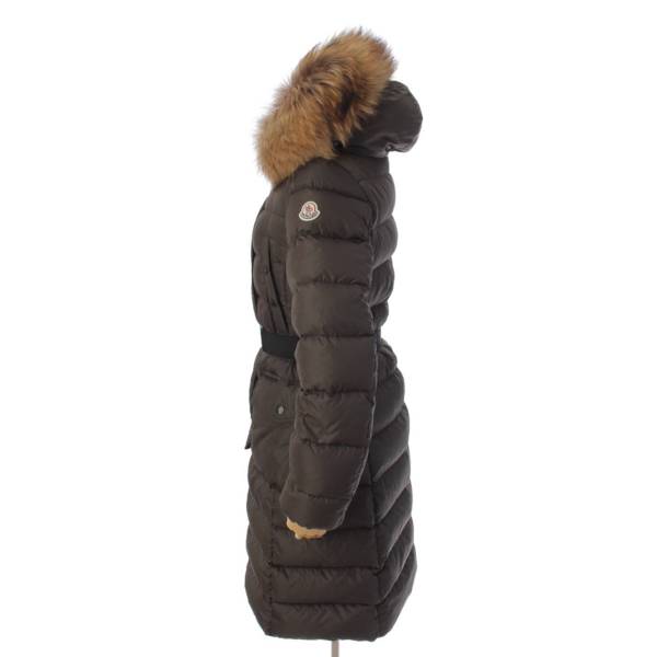 モンクレール(Moncler) KHLOE クロエ ファーフード付 ダウンコート 49884 ダークグリーン 1 中古 通販 retro レトロ