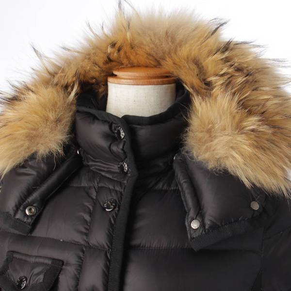 モンクレール(Moncler) 15年 HERMIFUR エルミファー ダウンコート ブラック 1 中古 通販 retro レトロ