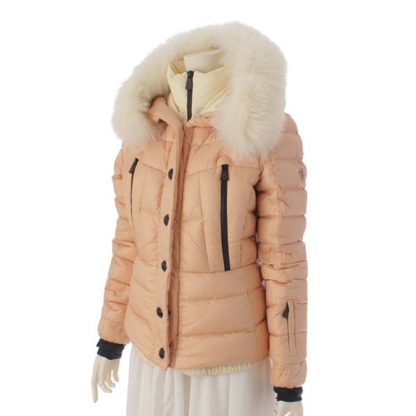 モンクレール Moncler BEVERLEY フード ジップアップ グルノーブル ダウンジャケット ピンク 1 中古 通販 retro レトロ