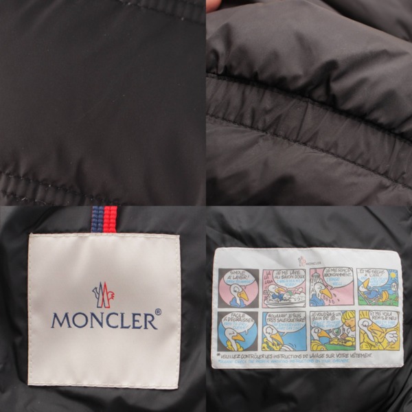 モンクレール Moncler 18年 ACCENTEUR アクセンチュア ベルト ダウンコート 49341 ブラック 1 中古 通販 retro レトロ