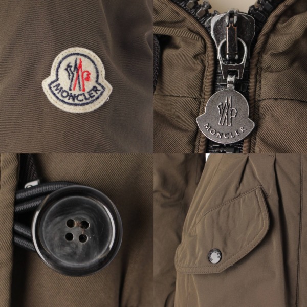 モンクレール Moncler 14年 ARRIOUS アリウス ファー付き ダウンコート 49348 カーキ 00 中古 通販 retro レトロ