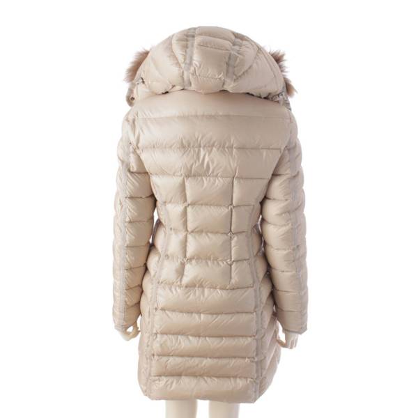 先行SALE】モンクレール Moncler 17年 HERMIFUR エルミファー ダウンコート アウター 49900 ベージュ 00 中古 通販  retro レトロ