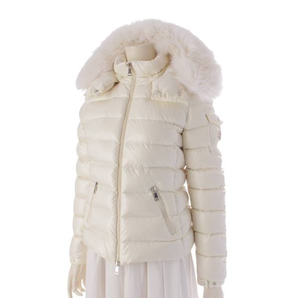 モンクレール Moncler 22AW BADYFUR ファーフード付き ショート ダウンジャケット アイボリー 0 中古 通販 retro レトロ