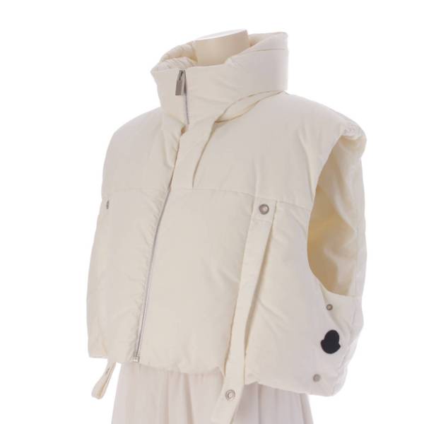 モンクレール Moncler 1017 ALYX 9SMコラボ 21AW FRAXINUS GILET ダウンベスト ホワイト 3 中古 通販  retro レトロ