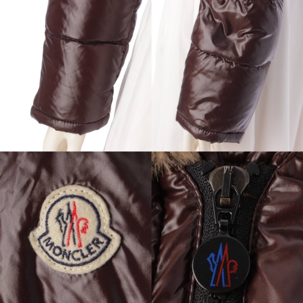 モンクレール Moncler ALBERTA アルバータ ファー フード ダウンジャケット ダークブラウン 0 中古 通販 retro レトロ