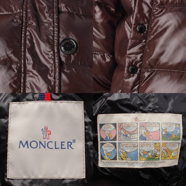 モンクレール Moncler ALBERTA アルバータ ファー フード ダウンジャケット ダークブラウン 0 中古 通販 retro レトロ