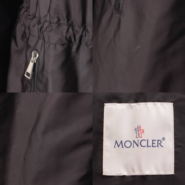 モンクレール Moncler 22年 Nendiale Hooded Jacket wete ナイロン フード ジャケット コート ブラック 0 中古  通販 retro レトロ