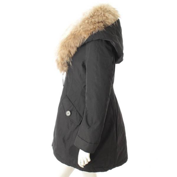 モンクレール(Moncler) CHIREIS ファーダウンコート 57136 ブラック 3