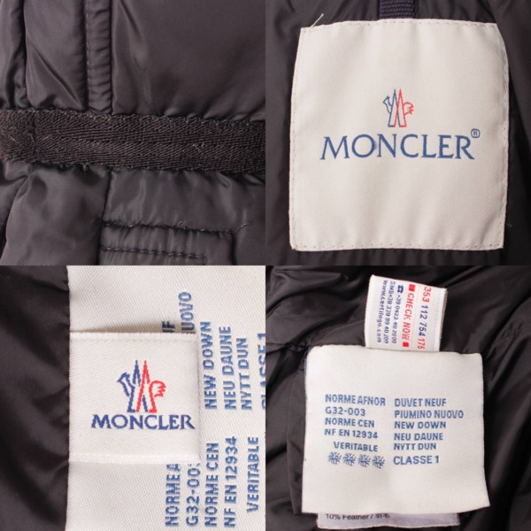 【正規通販】MONCLER モンクレール ALCHEMILLE ダウンコート ファー ベルト ジャケット・アウター