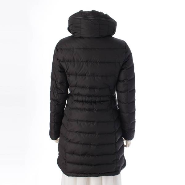 モンクレール Moncler 14年 FLAMME フラム ナイロン ロング ダウンコート 49929 ブラック 0 中古 通販 retro レトロ