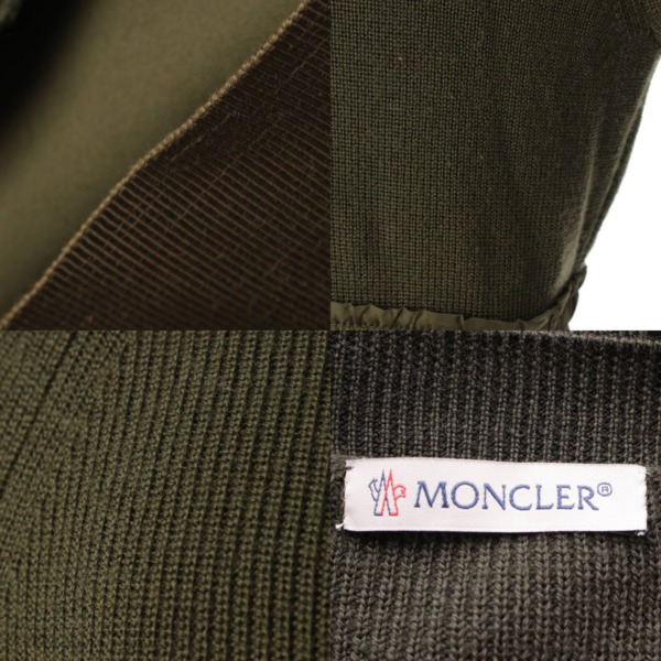 モンクレール(Moncler) 20AW ABITO ニット切替ワンピース プリーツ