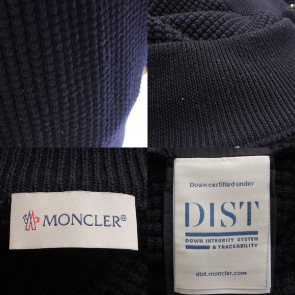 モンクレール(Moncler) メンズ 22AW ジップアップ ダウン ニット