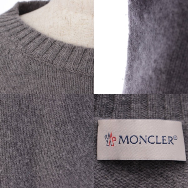 モンクレール(Moncler) 19年 Maglione Tricot ロゴ スパンコール