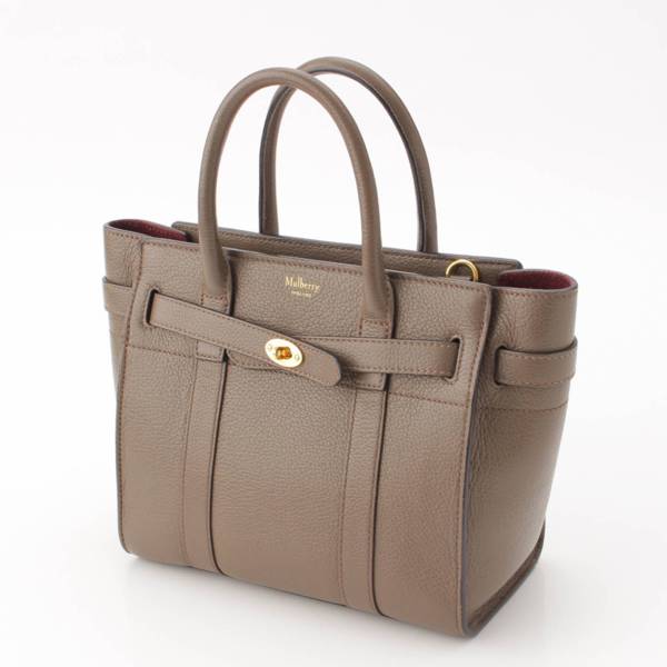 マルベリー Mulberry ミニ ジップド ベイズウォーター 2wayハンド ショルダーバック グレージュ 中古 通販 retro レトロ