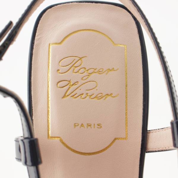 ロジェヴィヴィエ Roger Vivier スクエアバックル チェック柄 スリングバック パンプス イエロー 36 1/2 中古 通販 retro  レトロ