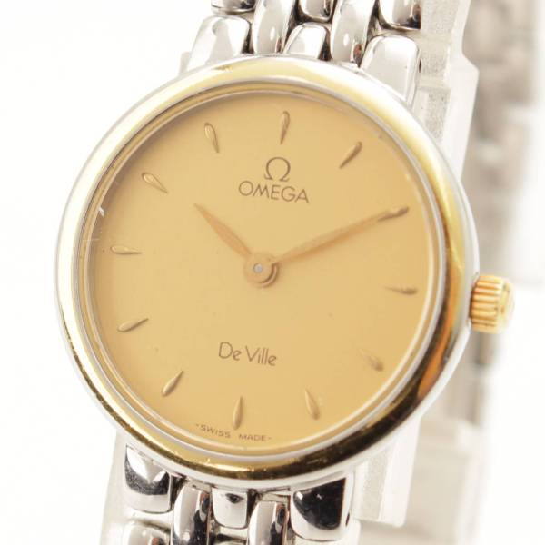 オメガ(omega) デビル ラウンド 腕時計 261.1100 ゴールド シルバー