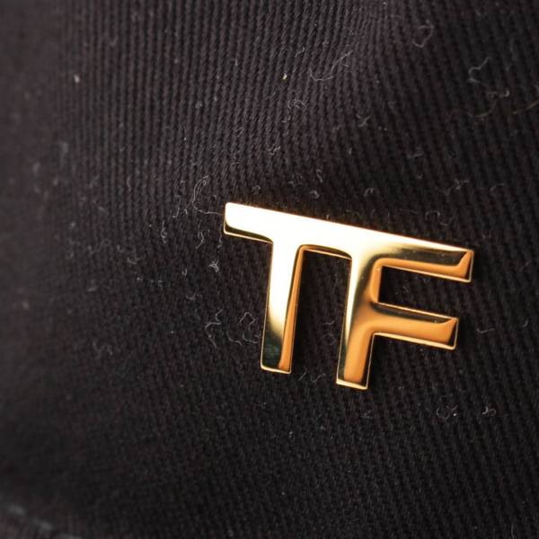 トムフォード(Tom Ford) TFロゴ コットン ベースボール キャップ 帽子