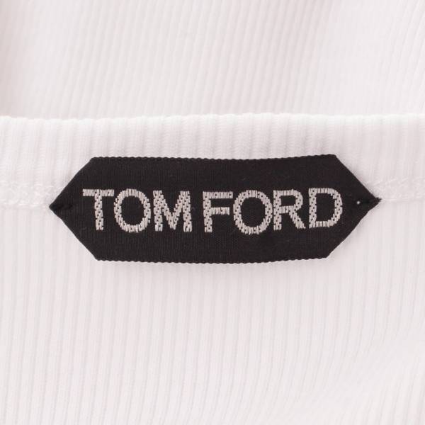 トムフォード(Tom Ford) リブ ヘンリーネック 長袖 カットソー