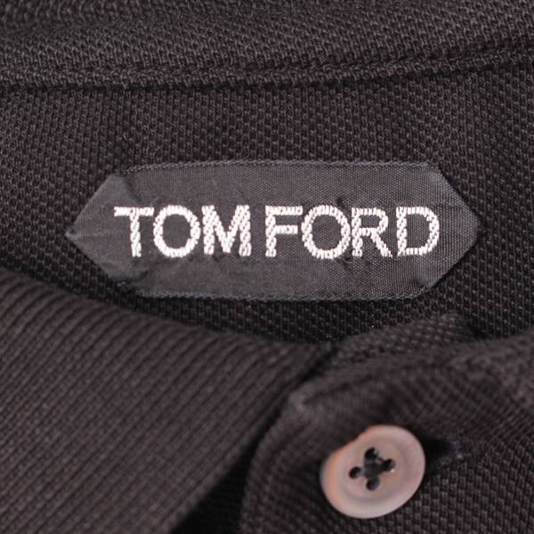 トムフォード(Tom Ford) メンズ 半袖 コットン ポロシャツ 鹿の子