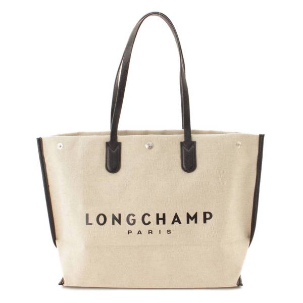ロンシャン(Longchamp) ロゴ キャンバス×レザー トートバッグ