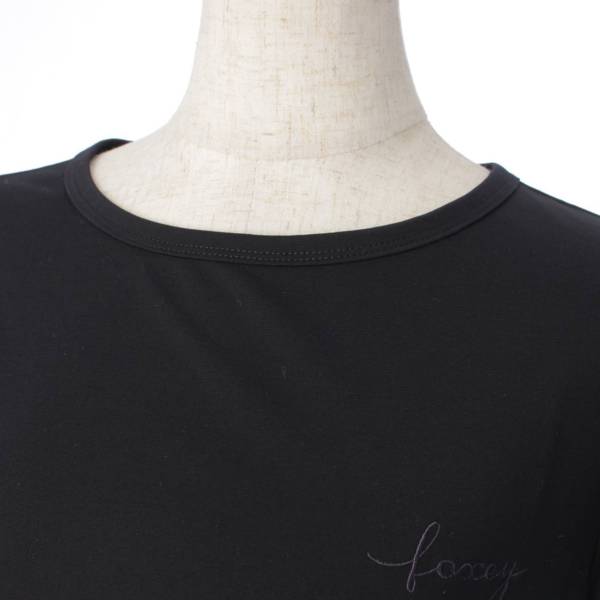 フォクシーニューヨーク(Foxey New York) セレナドレス ロゴ刺繍 半袖 