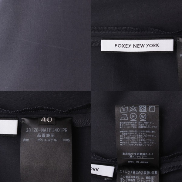 フォクシー　Tシャツ　ネイビー　40 【新品　未使用】柄デザインプリント