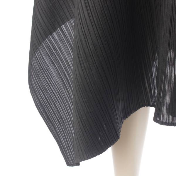 プリーツプリーズ イッセイミヤケ PLEATS PLEASE ISSEY 20AW ホルターネック プリーツ ワンピース ドレス PP03-JH616  ブラック 1 中古 通販 retro レトロ