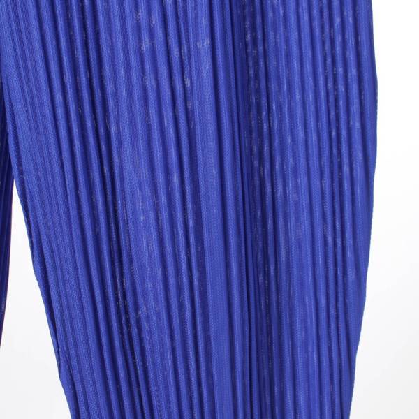 プリーツプリーズ イッセイミヤケ PLEATS PLEASE ISSEY サルエル フラッフィー ベーシック パンツ ボトムス PP13-JF421  ブルー 3 中古 通販 retro レトロ