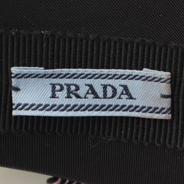 プラダ Prada ベロア チェック ヘアアクセサリー カチューシャ ヘア