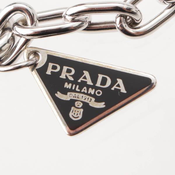 プラダ(Prada) 三角 プレート ロゴ SV ブレスレット 925 2JB357 