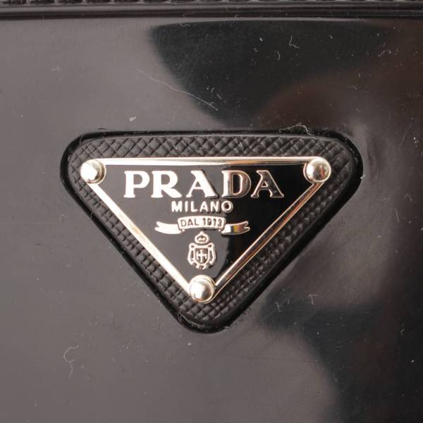 プラダ(Prada) トライアングルロゴ レインブーツ 3U5619 ブラック 38