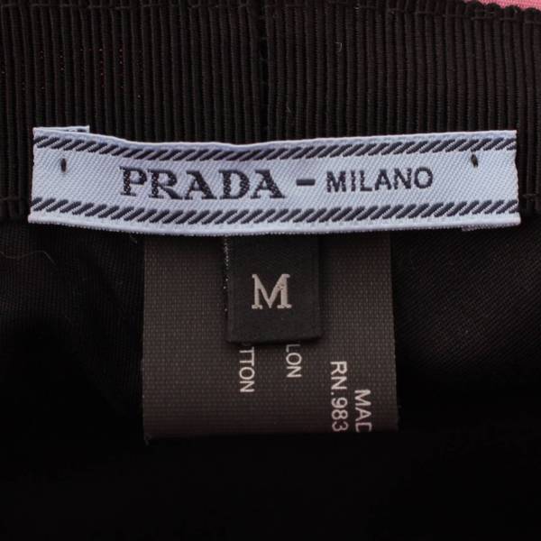 プラダ(Prada) トライアングルロゴ ナイロン バケットハット 帽子