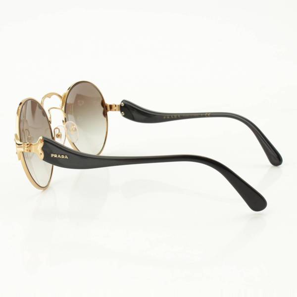 プラダ(Prada) ラウンド サングラス アイウェア 眼鏡 SPR55T ブラック 