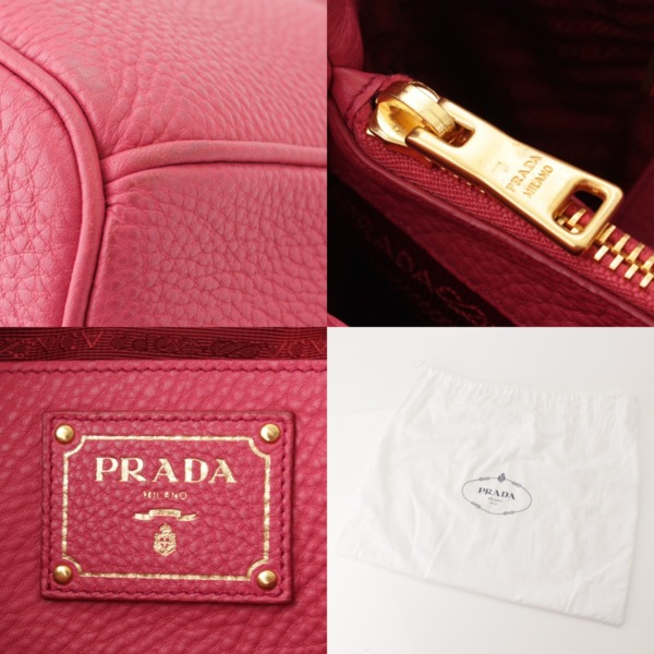 プラダ(Prada) VIT.DAINO レザー 2way ハンドバッグ BN2579 ピンク ...