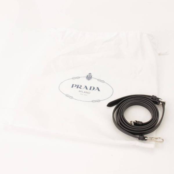 プラダ(Prada) テスート ナイロン キルティング チェーン 2WAY ハンドバッグ 1BH910 ブラック 中古 通販 retro レトロ