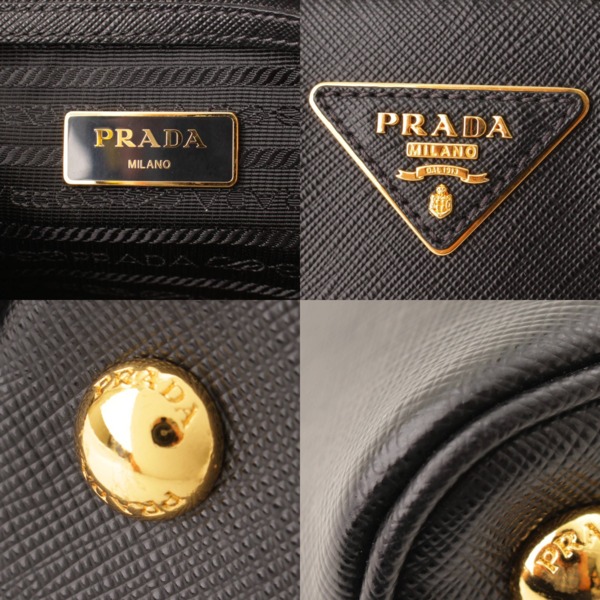 プラダ(Prada) サフィアーノ ラクス 2WAYハンドバッグ 1BA838 ブラック 中古 通販 retro レトロ