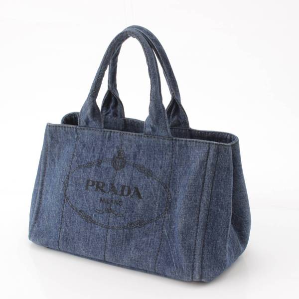 プラダ Prada カナパ デニム トートバッグ ハンドバッグ B1877B ...